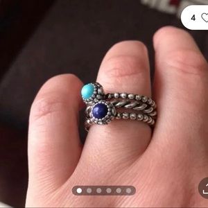 Pandora Twisted Rope Beaded Ring